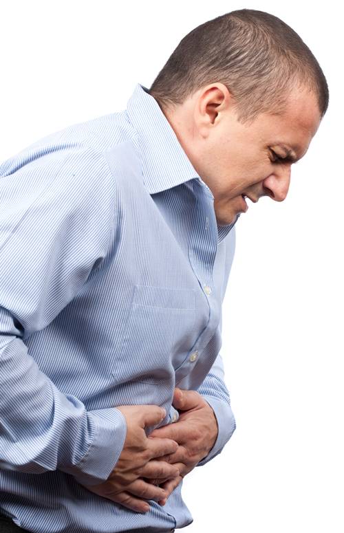 man experiencing dumping syndrome